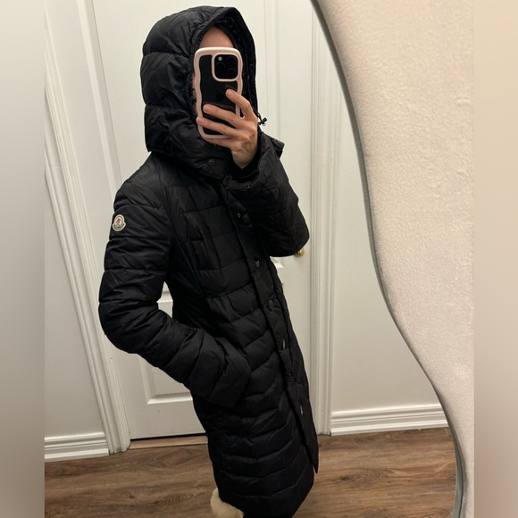 Moncler Bell Sleeve Quilted Down Coat - Picture 2 of 12